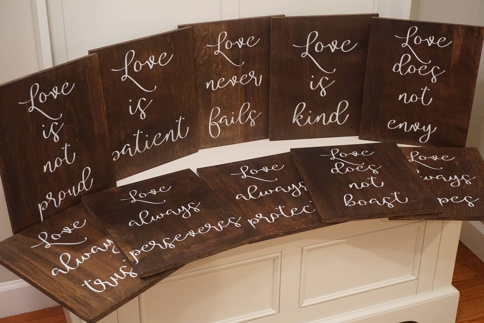 1 Corinthians 13 Wedding Aisle Signs. Love is Patient Love is | Etsy