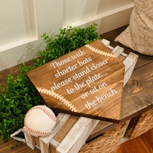 Baseball Bathroom Sign. Baseball Inspired Bathroom Sign. Baseball sign. Baseball decor. Bathroom decor. Bathroom sign. Baseball wall art.