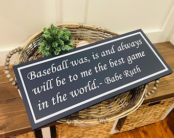 Babe Ruth Quote Sign | Yankees Fan Gift | Baseball Wall Decor | Inspirational Baseball Quote | Yankees Fan | Yankees Sign | New York Sign