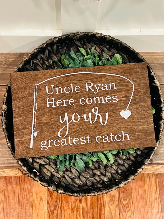 Fishing Theme Wedding. Here Comes Your Greatest Catch Sign