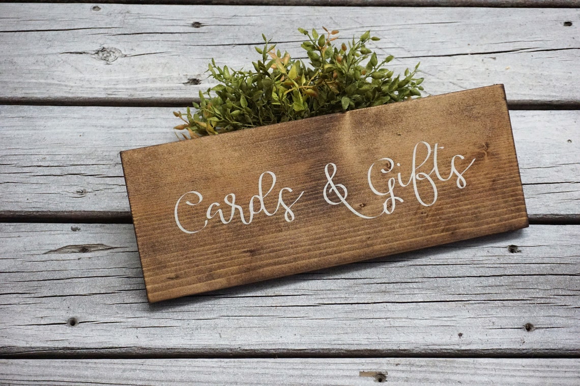Cards and Gifts wedding sign. Cards and Gifts table sign. Etsy