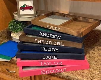 Brick Tray.Brick Organizer Tray. Brick storage. Custom Organizer with Baseplate. Birthday gift. Personalized tray. Brick building tray.