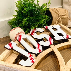 Baseball nursery. Baseball Inspired Nursery Decor. Baseball name. Baseball Nursery Wall Art letters. Boys nursery. Baby gift.