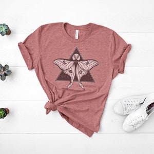 luna moth + unisex + graphic tees + mystical+ spiritual + basics