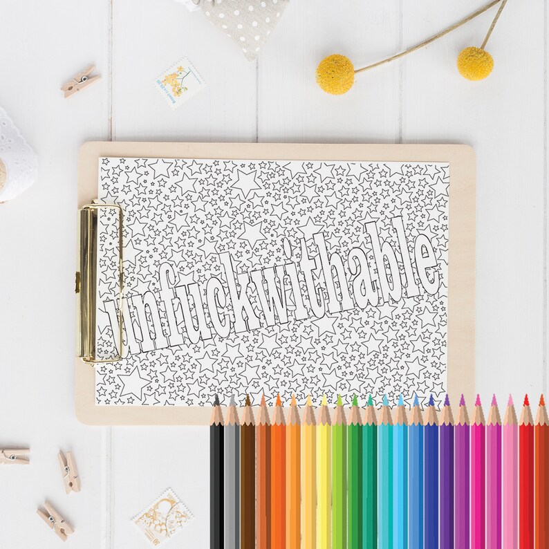 Download Sweary Colouring Book Page Swear Word Colouring Funny ...