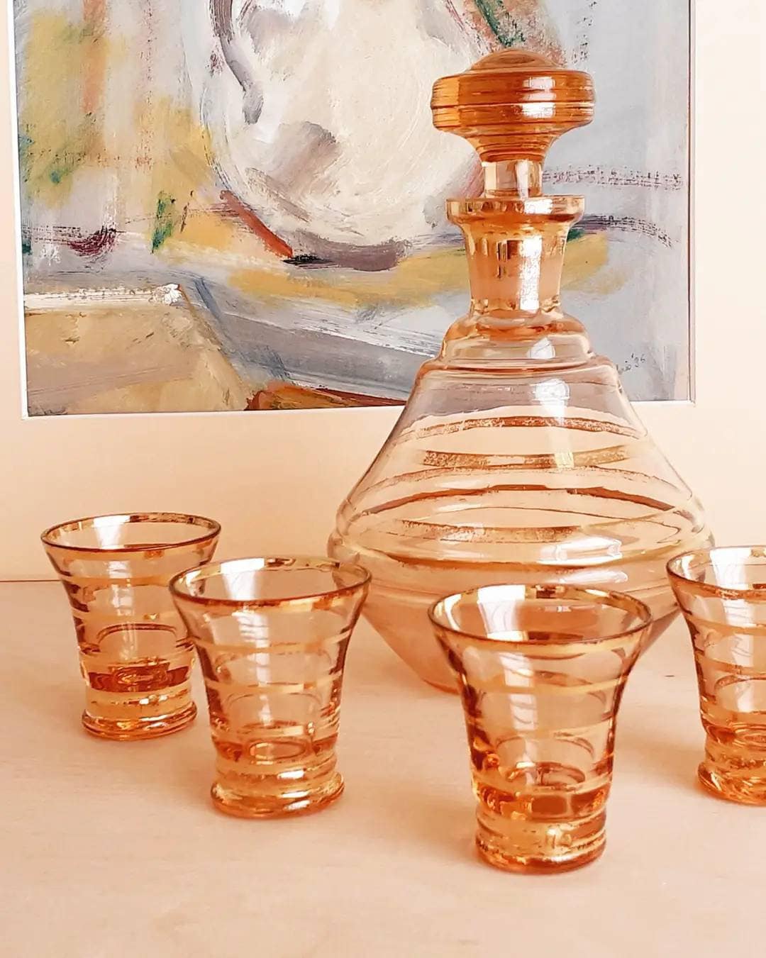 Premium glazen karaf set, whisky karaf set 4 likeurglazen, heren cadeau 9 koelende whiskystenen en trechter voor rum, Scotch, Bourbon, Whisky, kristalheldere drankset (glas