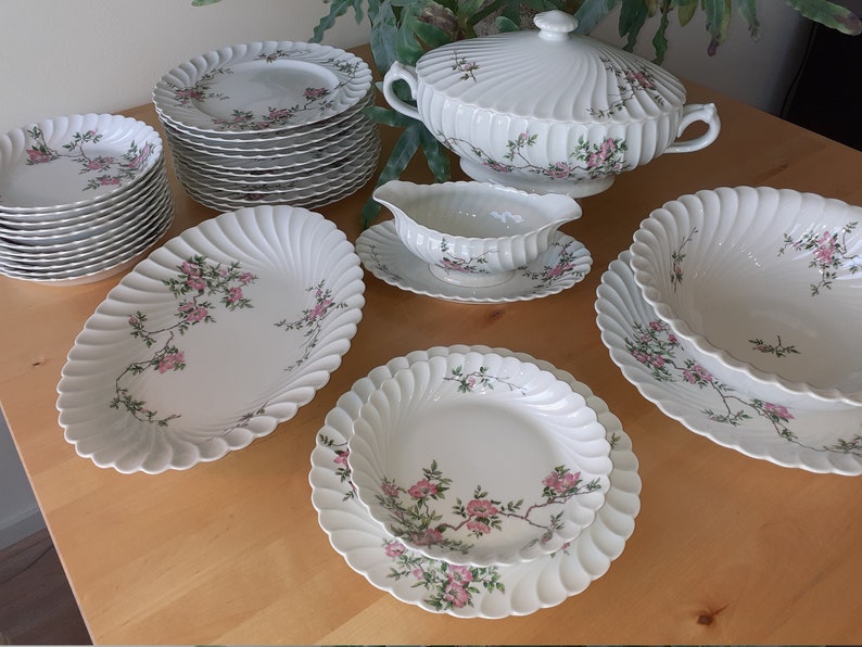 Elegant Limoges Haviland Torse Eglantine complete dinner set Etsy