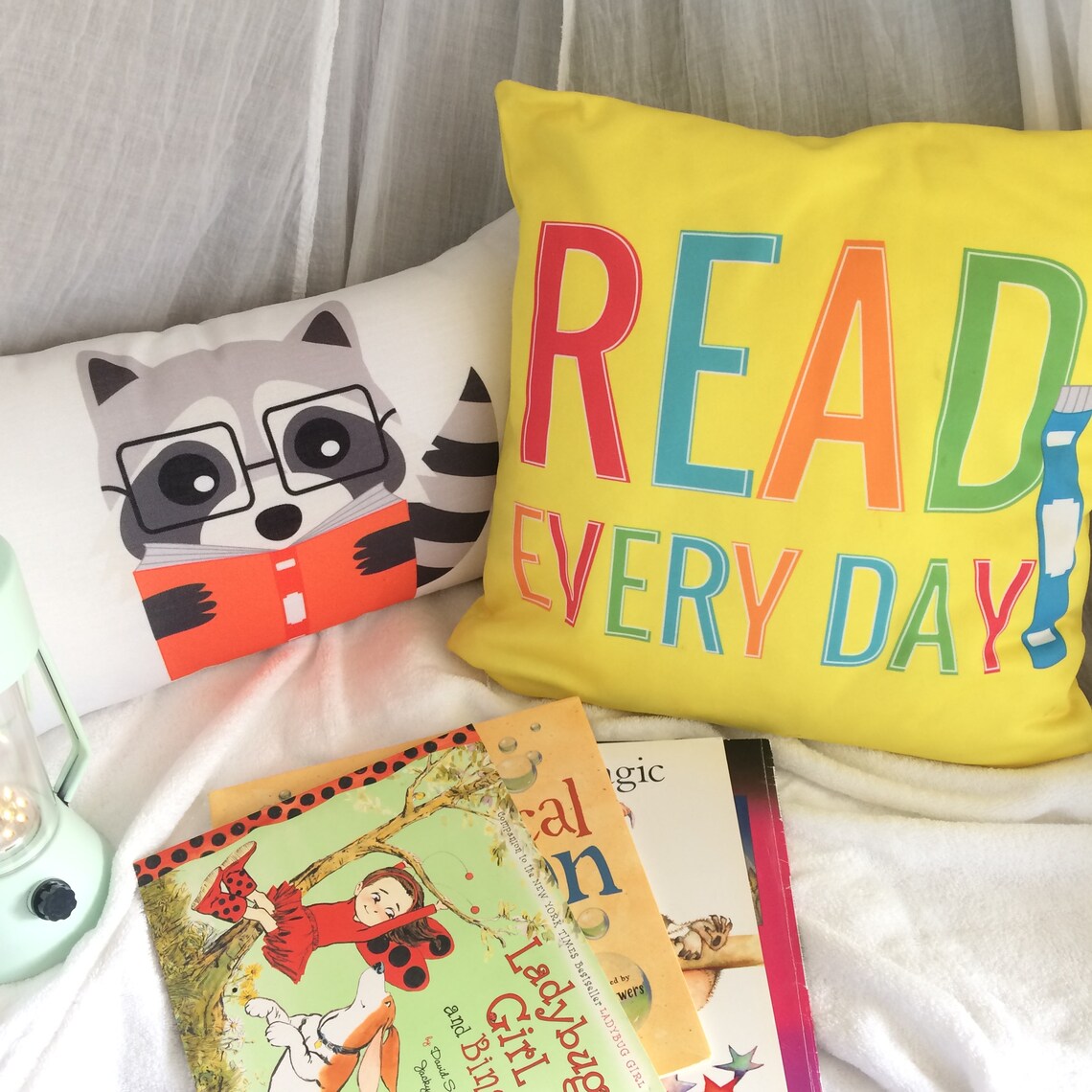 Read Every Day Reading Nook Pillow Cover Unique Teacher Etsy