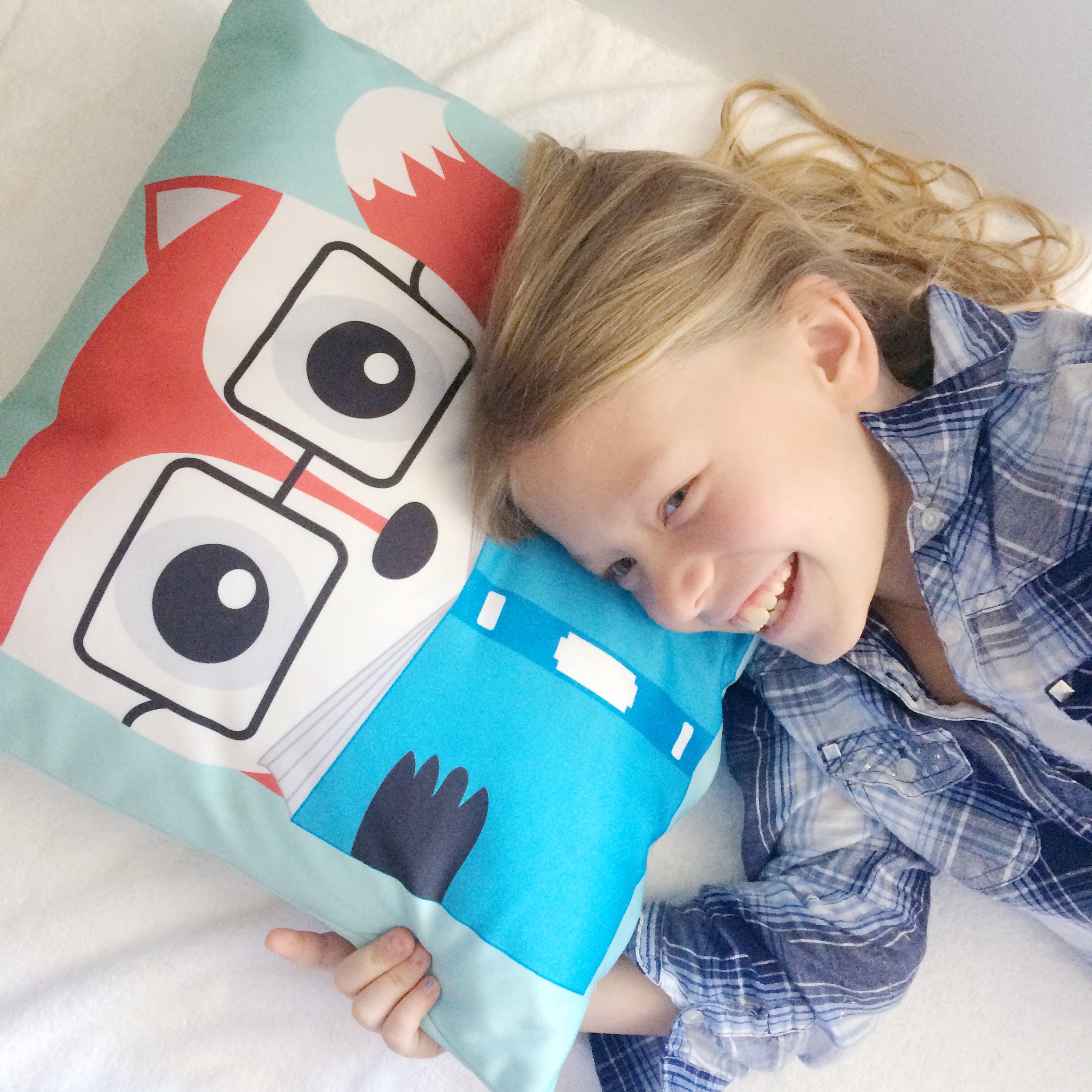 Fox Pillow Cover Reading Nook Decor Unique Teacher Etsy