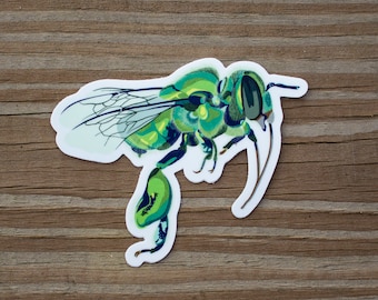 Orchid Bee Original Illustration Sticker