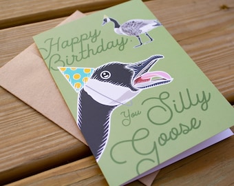 Silly Goose Greeting Card