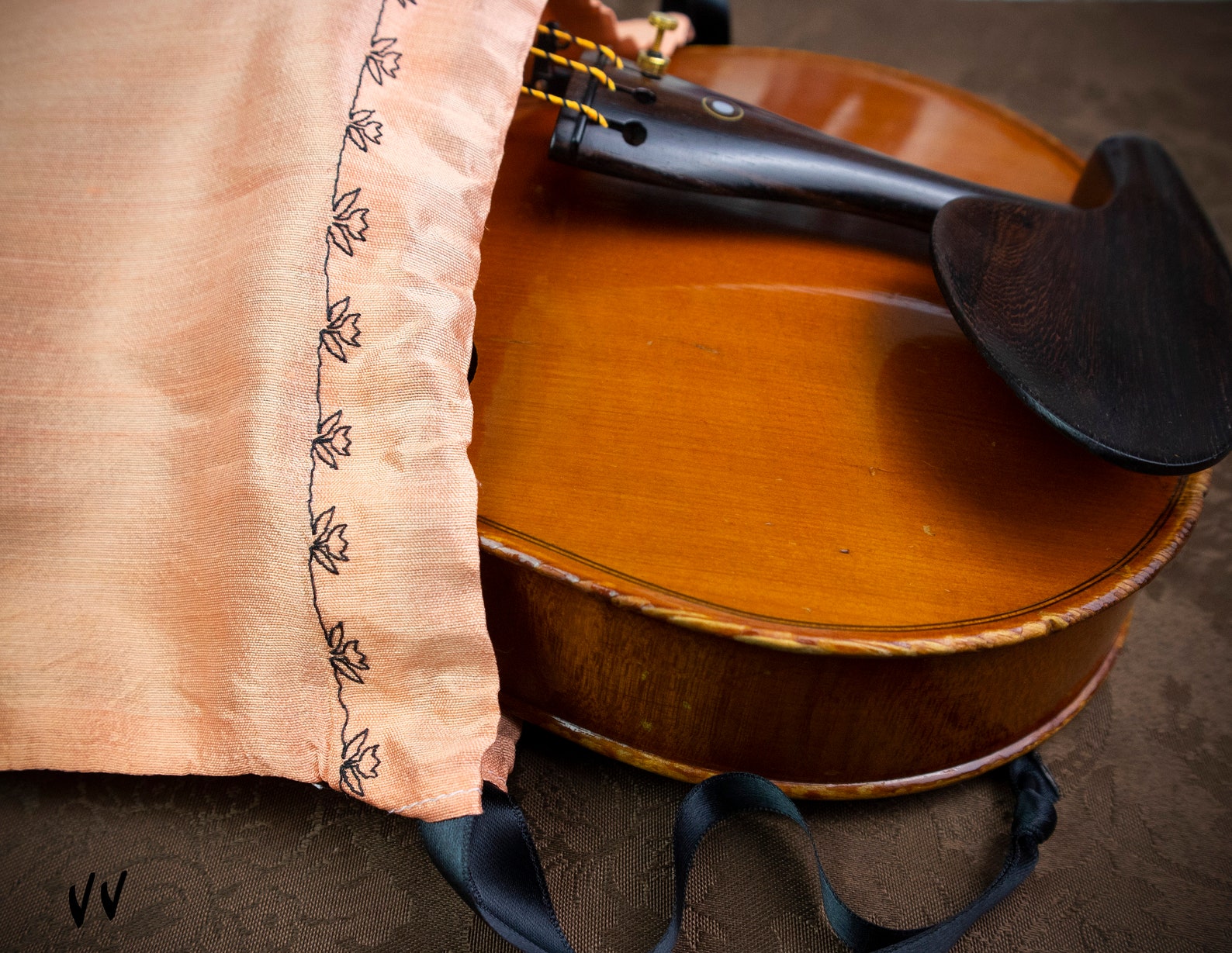 Silk Bag Violin pijama funda de seda violín 4/4 Etsy