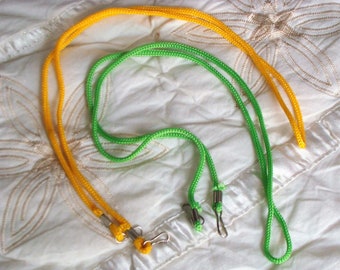 Thin lace handle with carabiner ends, 2u. lot, color to choose.