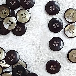 50 botones largos de madera con 2 agujeros, botones de madera, café oscuro,  en forma de oliva, botones de madera para decoración de suéteres, abrigos