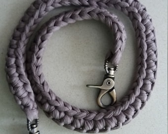 Asa para bolso en hilo trenzado (trapillo), con mosquetón garfio