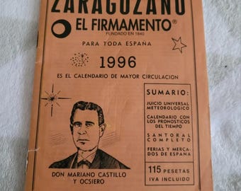 Zaragoza Calendar Booklet•The Firmament for Spain 1996.