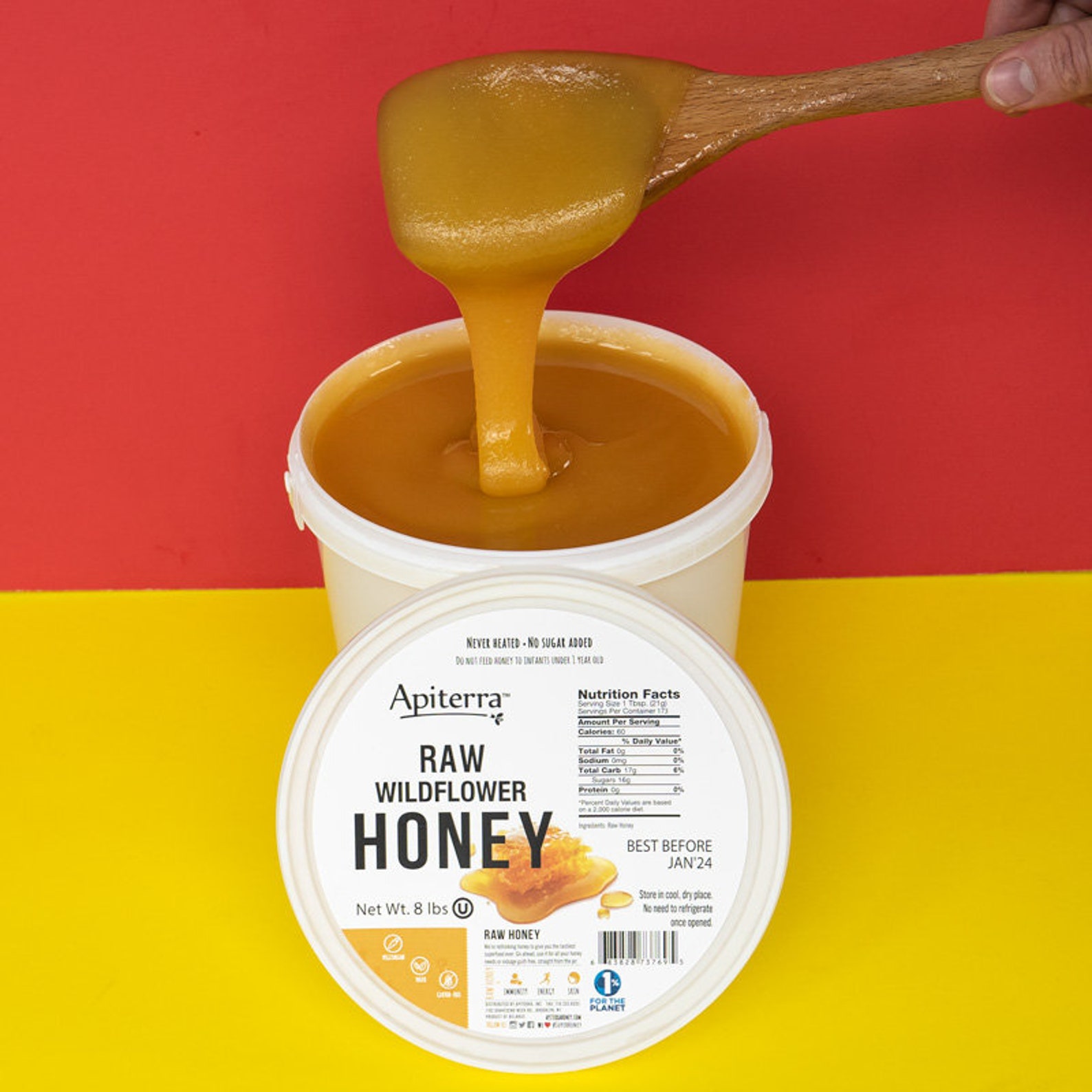 Raw Honey in Bulk 100 Pure and Natural Raw Honey 8 lbs. Etsy