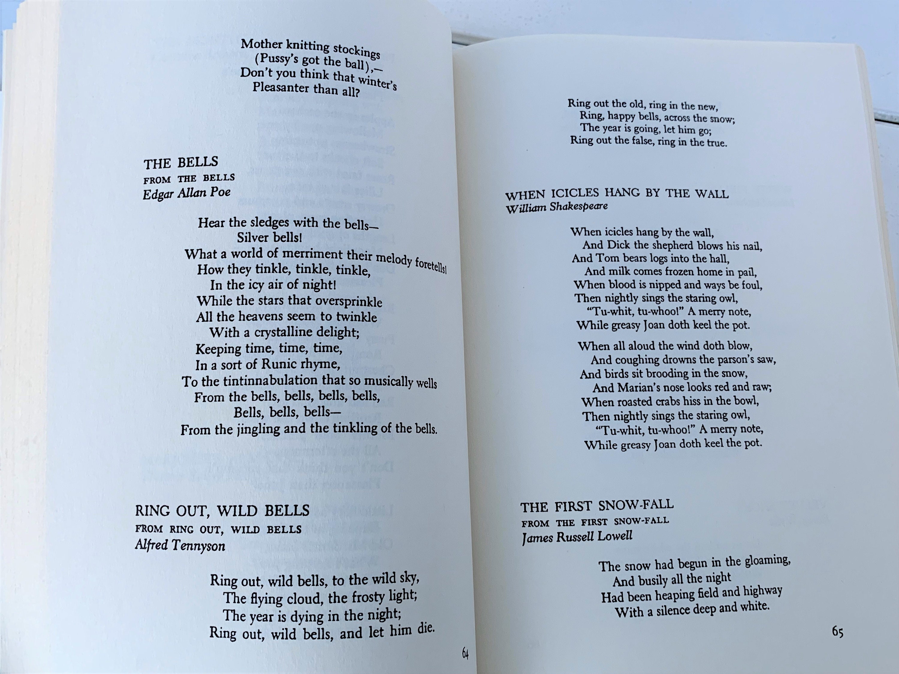 Hymn and Gospel Song Lyrics for Ring Out the Old, Ring in the New by Alfred  Tennyson