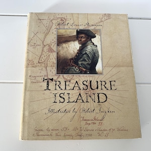 Treasure Island Illustrated Hardcover Book By Robert Louis Stevenson/Robert Louis Stevenson's Treasure Island Illustrated Book/Pirate Book