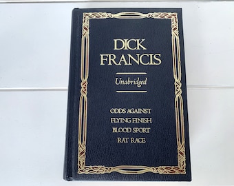 Dick Francis 4 Novels In 1 Hardcover Book Odds Against-Flying Finish-Blood Sport-Rat Race/Vintage Dick Francis/Dick Francis Greenwich House