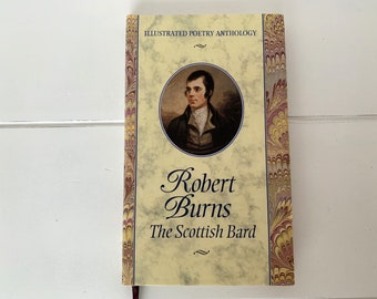 Illustrated Poetry Anthology Robert Burns The Scottish Barn Hardcover Book/Robert Burns Poetry Book/Scottish Poetry Book/Robert Burns Book