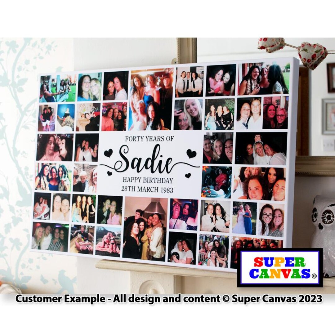 Happy 40th Birthday Personalised Handmade Husband Wife Son Daughter