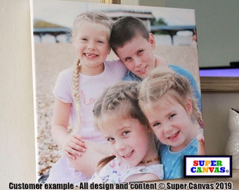Your Photo onto Canvas Custom Image Wedding Holiday Family Couple Picture Photo Display Board Family Wall Art Framed Canvas Photo Print Gift