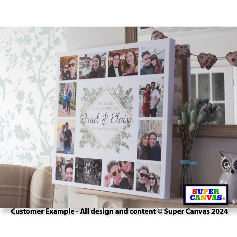 Handmade Wedding Personalised Custom to Our Wedding Sign Couple