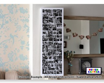 Happy Birthday Any Age Mum Dad Wife Husband Son Sister Brother Friend Birthday Party Picture Photo Collage Board Framed Canvas Print Gift