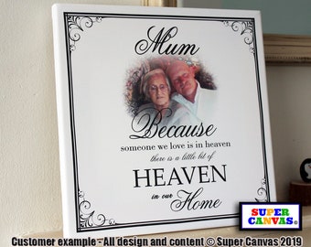 Celebration of Life Mum Dad Grandad Grandma Son Daughter Friend Funeral Memorial Picture Photo Board Framed Canvas Photo Print Keepsake Gift