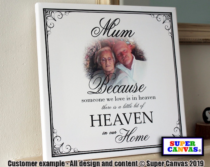 Celebration of Life Mum Dad Grandad Grandma Son Daughter Friend Funeral Memorial Picture Photo Board Framed Canvas Photo Print Keepsake Gift
