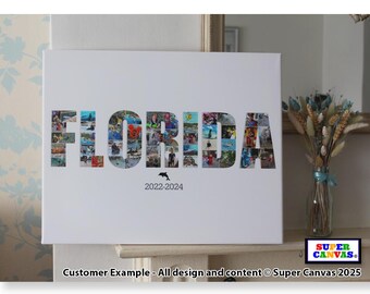 Florida USA America Family Holiday Travel Picture Photo Board Collage Wall Art Framed Canvas & Photo Print Birthday Wedding Anniversary Gift