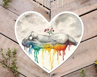Persistence Sticker, LGBTQ Love Sticker, Rainbow Pride Sticker, We Persist Art, Pride Sticker, Love is Love Art