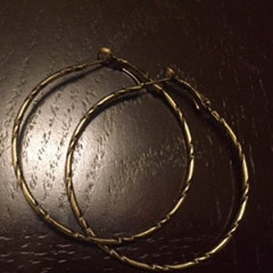 Hammered Hoop Earrings image 4