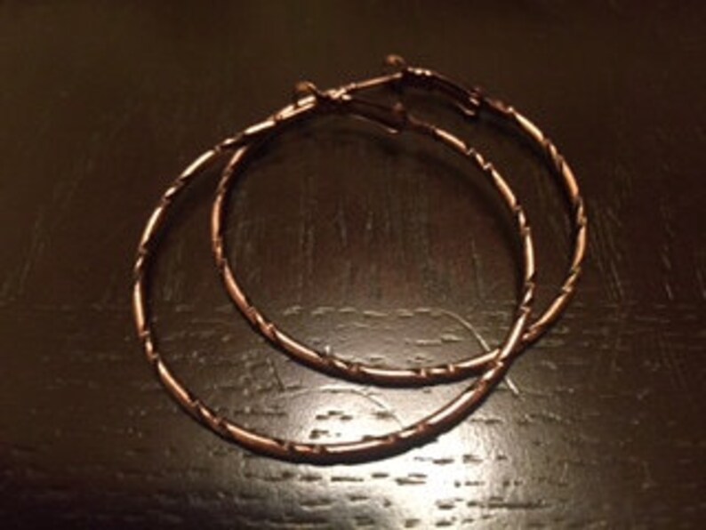 Hammered Hoop Earrings image 3