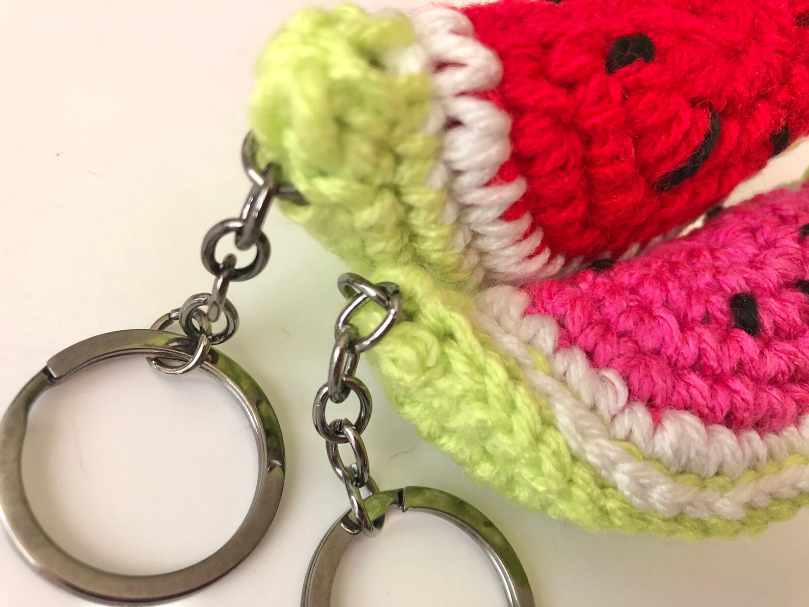 Watermelon Keychains Amigurumi Food Keychain Crochet | Etsy