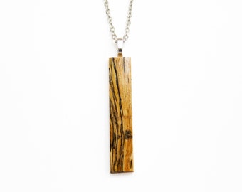 Holy Land Olive Wood Pendant Necklace - 18 inch necklace