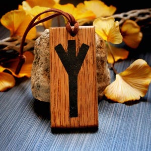 Home protective charms - Algiz. Handmade, Norse runes