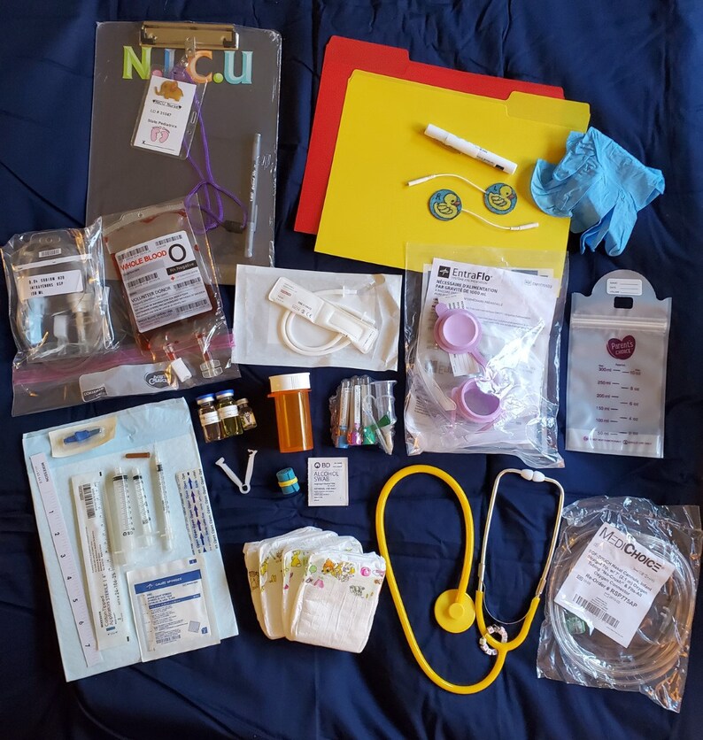 LARGE Reborn NICU Nurse Kit for your Reborn Dolls Etsy