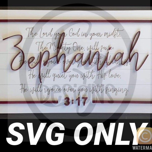 SVG Download - Zephaniah 3:17 - Verse - Sign - Zephaniah