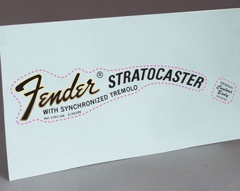 Stratocaster 69 precut water slide decal headstock for restoration