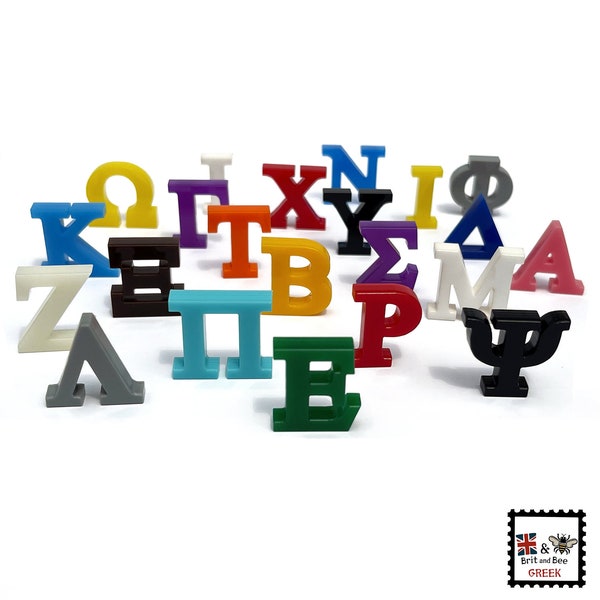 SINGLE LAYER Greek Laser Cut Letters and Numbers | Custom Colored Acrylic | Sorority & Fraternity DIY | Craft Supply Letters