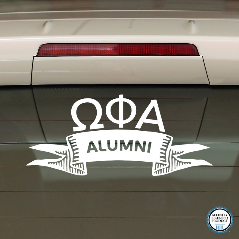 Omega Phi Alpha Ribbon Decals | Sorority Greek Letters - Etsy