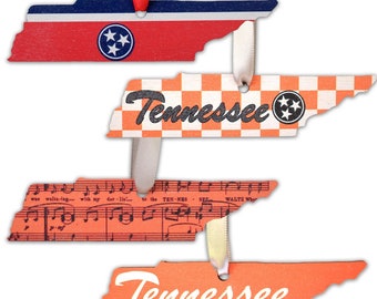 Tennessee Wooden Ornament Four Pack Bundle