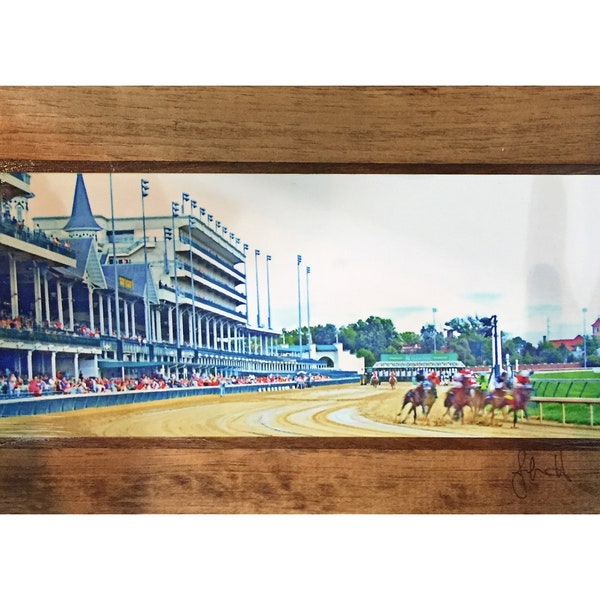 Derby Race Wooden Art