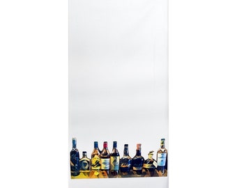 Bourbon Bottles Classics Color Cotton Tea Towel