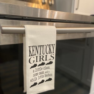 Kentucky Girls Whole Lotta Badass Tea Towel image 2