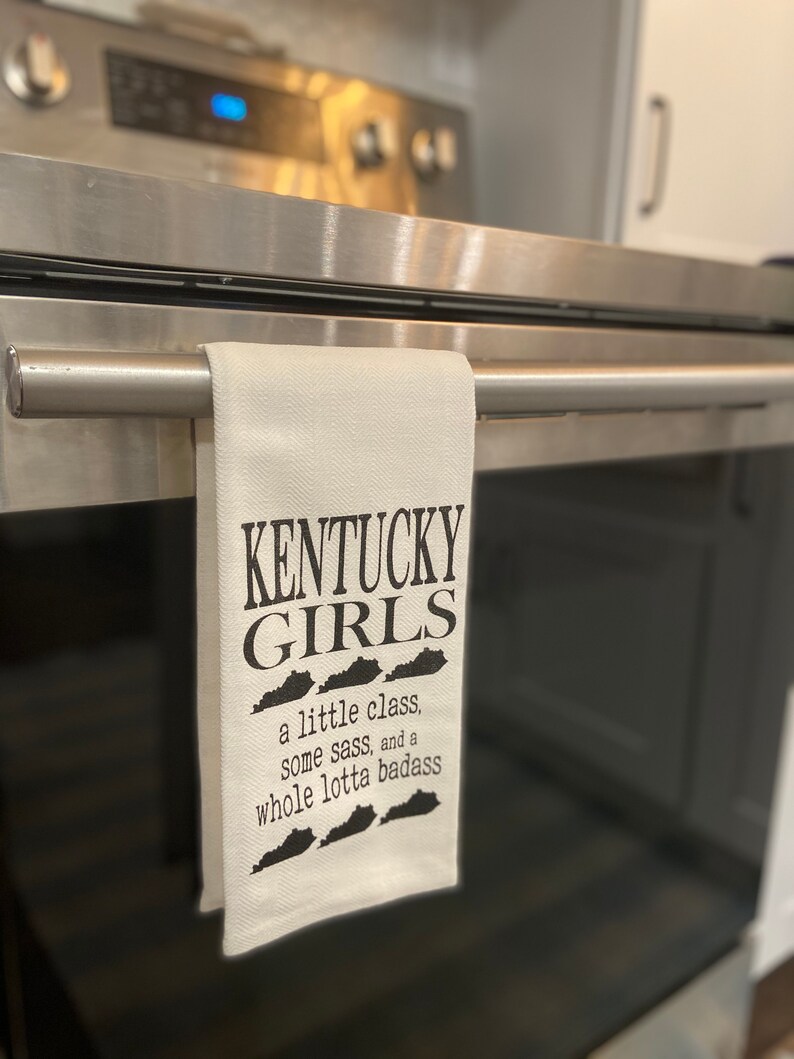 Kentucky Girls Whole Lotta Badass Tea Towel image 2