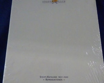 VINTAGE Steiff Kataloge 1937 - 1940, Reproduktionen von 1996, mit englischer Übersetzung, ungeöffnet