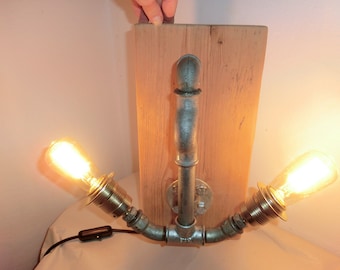 STEAMPUNK DESIGNER Lamp Tube Lamp Wall Lamp Wall Lamp Edison Lamp ANCHOR Designer Lamp Water Tube Table Lamp Gift light